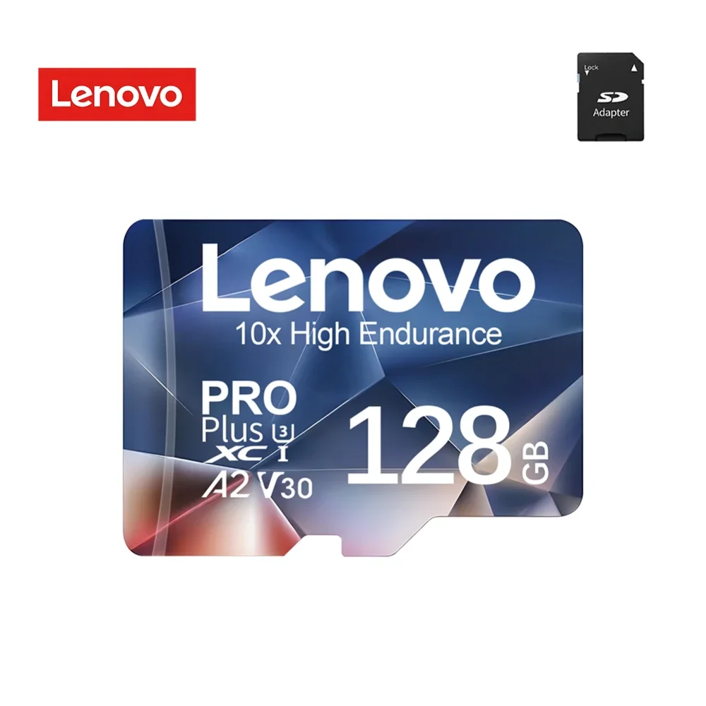 Micro SD Lenovo 128GB tarjeta Memoria profesional para cámara de seguridad y vídeo