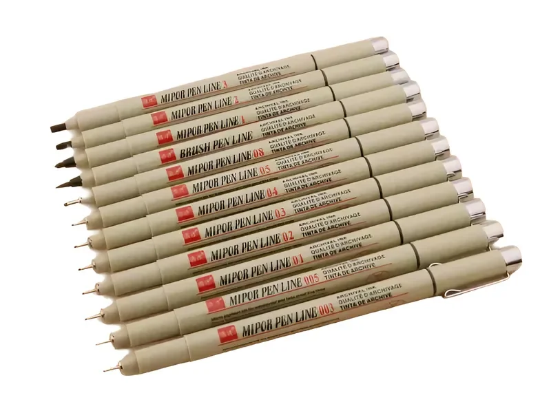 Rapidógrafo Estilógrafo Pluma Micrón Para Dibujo Pack X 11 U