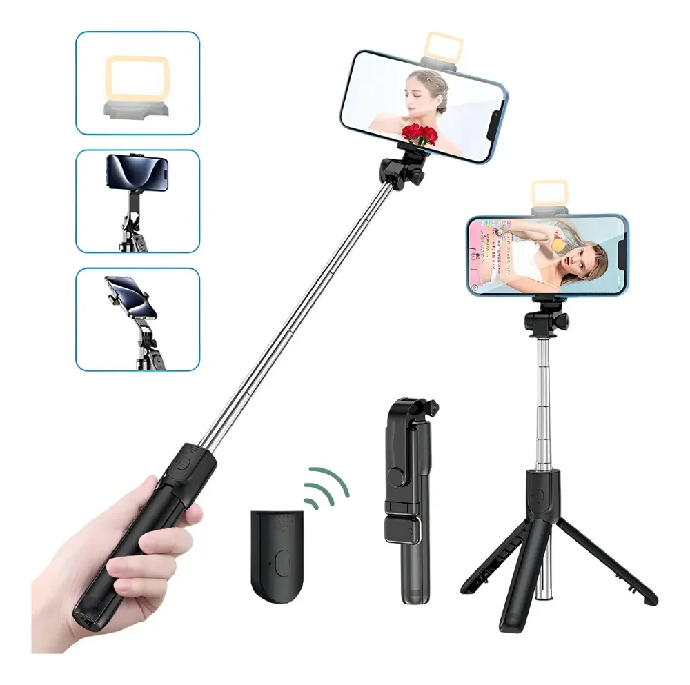 Palo Selfie Bluetooth 360° Trípode para Teléfono Móvil Plegable Retráctil