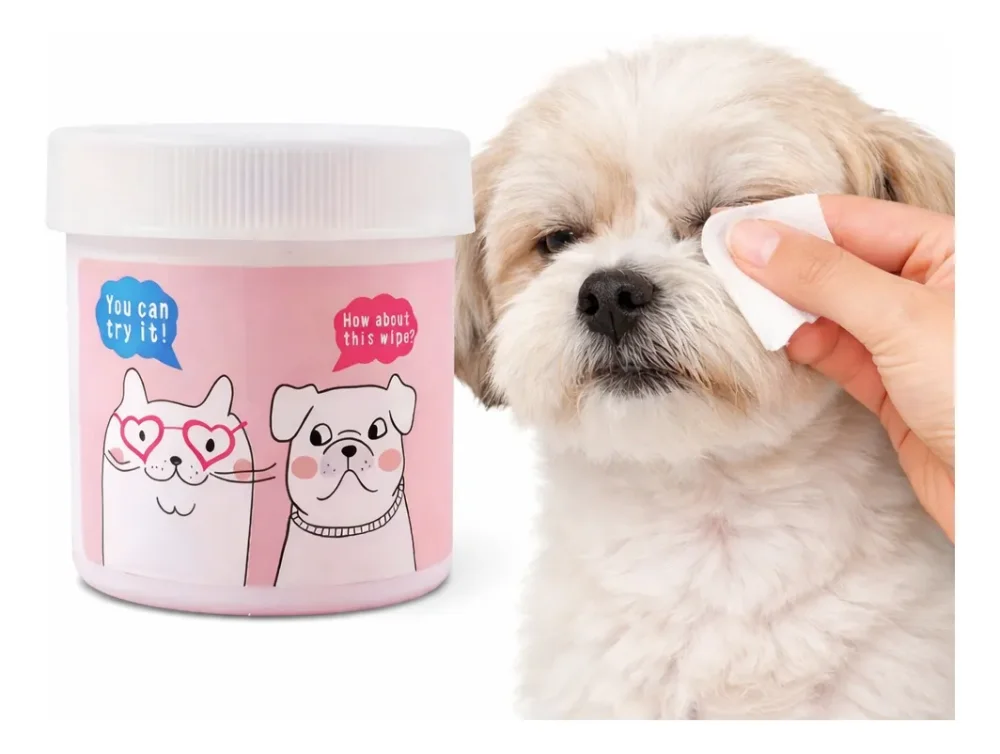 Pañitos Limpiadores Ojos y Orejas Perro Gato 120 Unidades