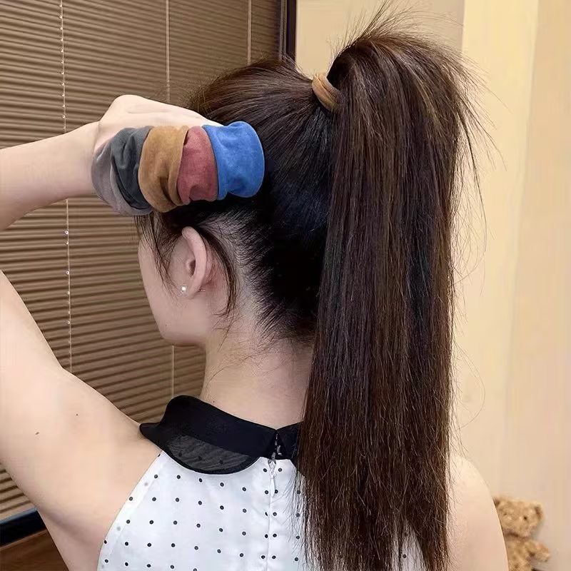 Lazos Elásticos Suaves Para El Cabello Mujer X4 Colores Moña