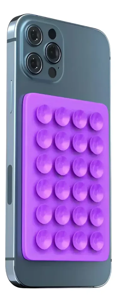 Soporte Celular con Ventosas Silicona Antideslizante Pared