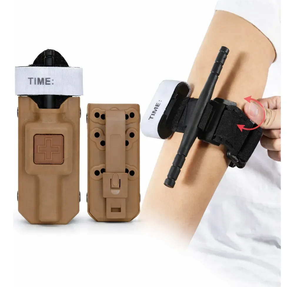 Torniquete Táctico 65cm + Funda Molle Kit De Emergencia