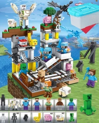 Juego de bloques armables My Wolrd - 02 My world new world mine comes with storage bucket
