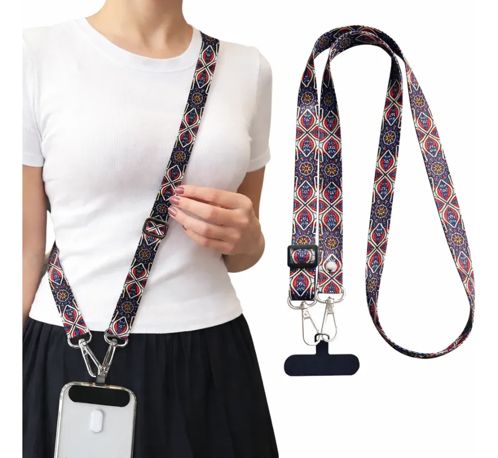 Correa Celular Antipérdida Cuello Ajustable Colgante Largo Bohemio