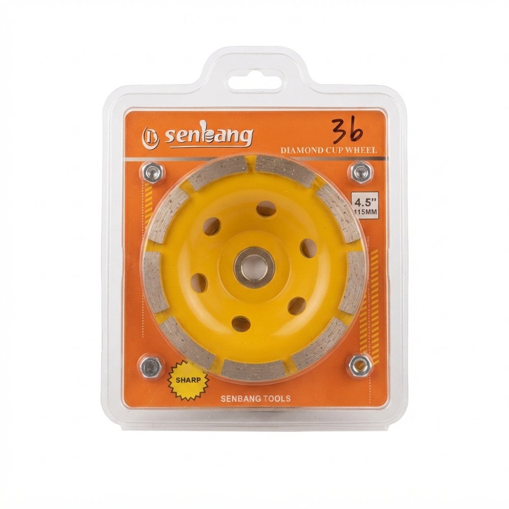 COPA DIAMANTADA DESBASTE DOBLE FILA SENBANG 4.5"