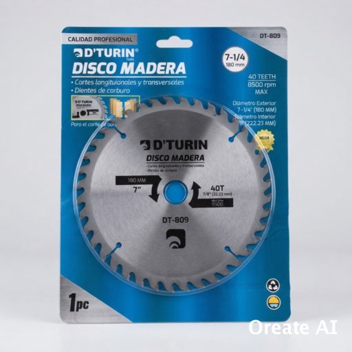 DISCO SIERRA PARA MADERA 7" D'TURIN