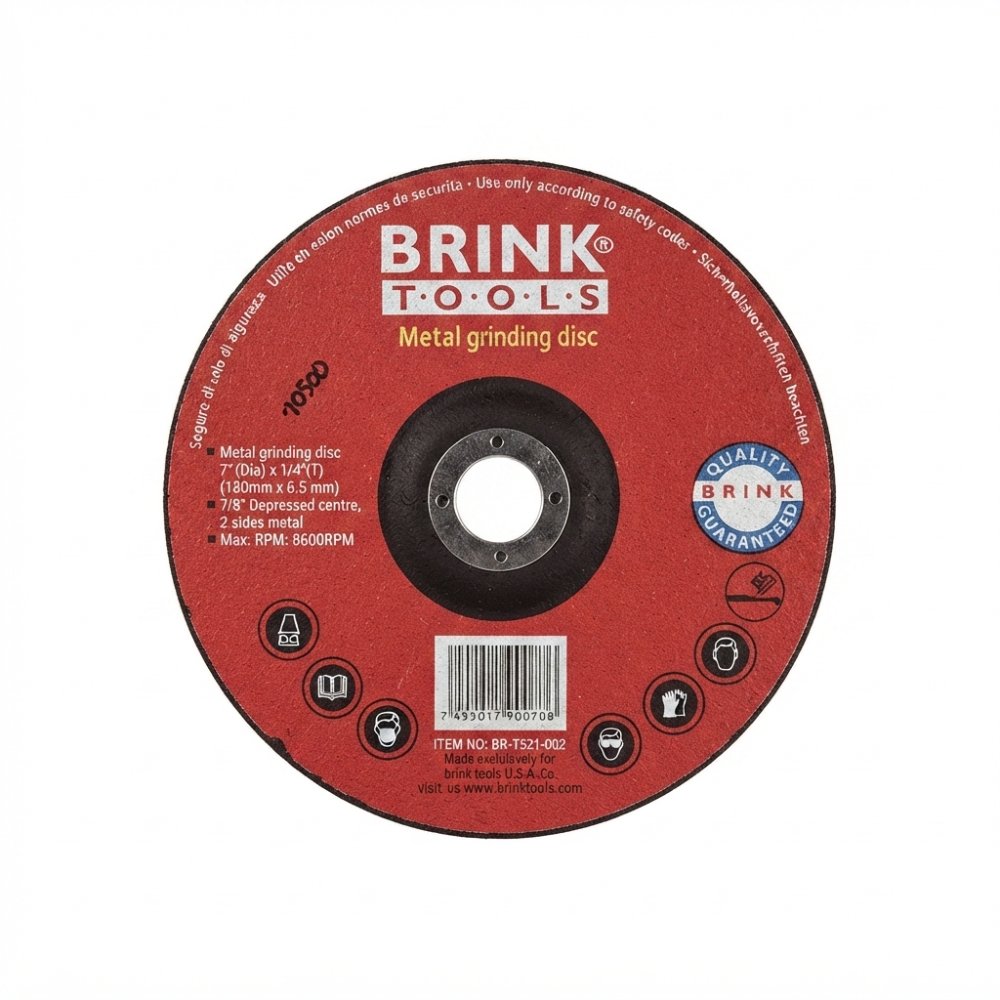 DISCO ESMERIL/PULIDORA 7" BRINK TOOLS
