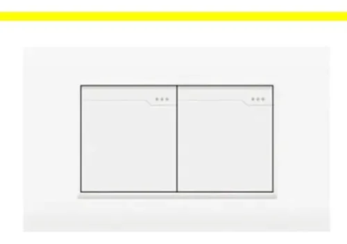 INTERRUPTOR DOBLE BLANCO LF UNIFER