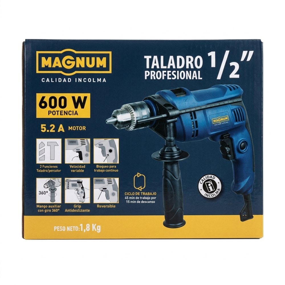 TALADRO DEWALT 1/2 600W