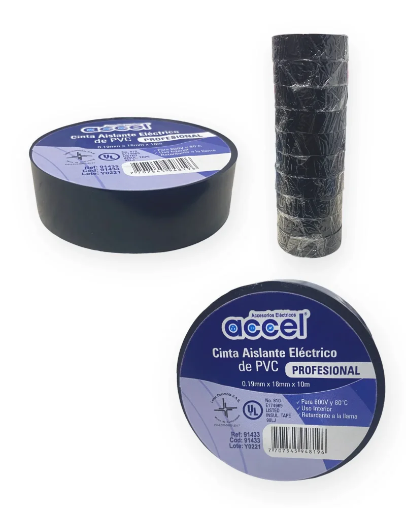 CINTA AISLANTE NEGRA ACCEL 10243