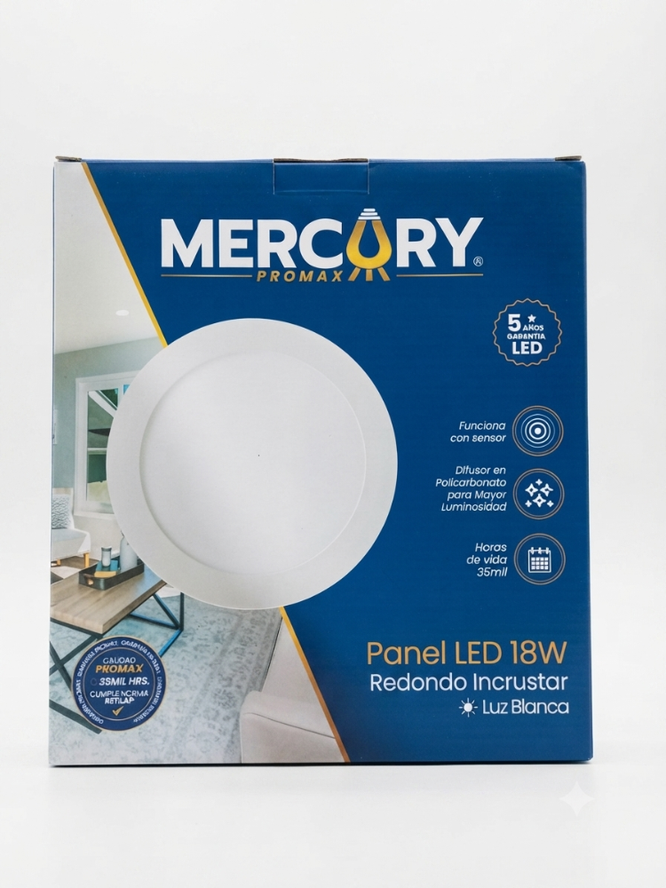 PANEL LED 18W REDODNDA INCRUSTAR IPL06