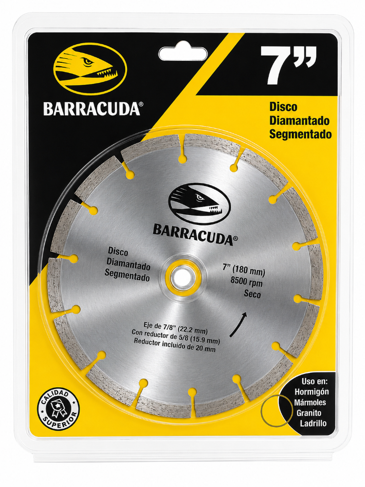DISCO DIAMANTADO BARRACUDA SEGMENTADO - 7”