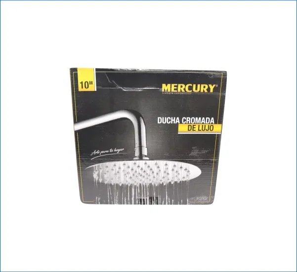 DUCHA REDONADA CROMADA - 10” MERCURY