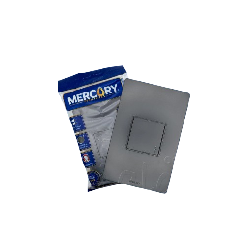 INTERRUPTOR SENCILLO GRIS LINEA PLUS MERCURY