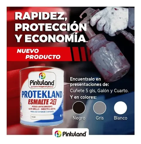 ESMALTE PROTEKLAND GALON 2 EN 1 10385
