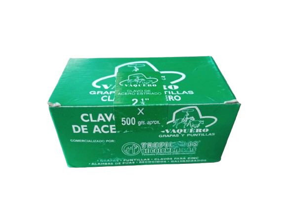 CLAVO DE ACERO ESTRIADO VAQUERO 500G 11264