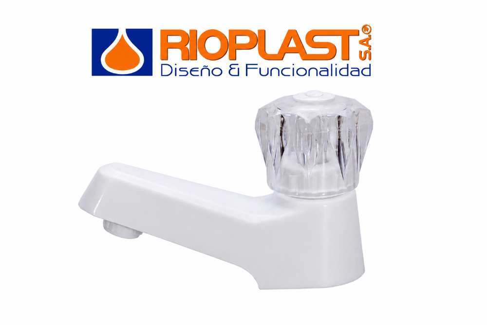 LLAVE LAVAMANOS BLANCA RIOPLAST