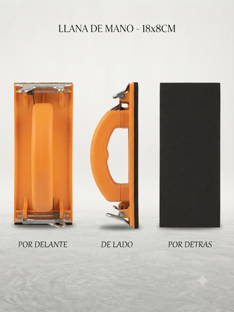 LIJADORA MANUAL DE BLOQUE AMARILLA 18X8CM