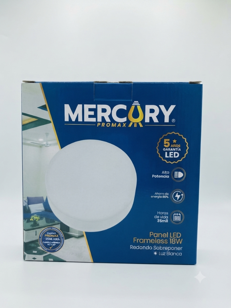 PANEL LED 18W REDONDO SOBRE PONER IPL118