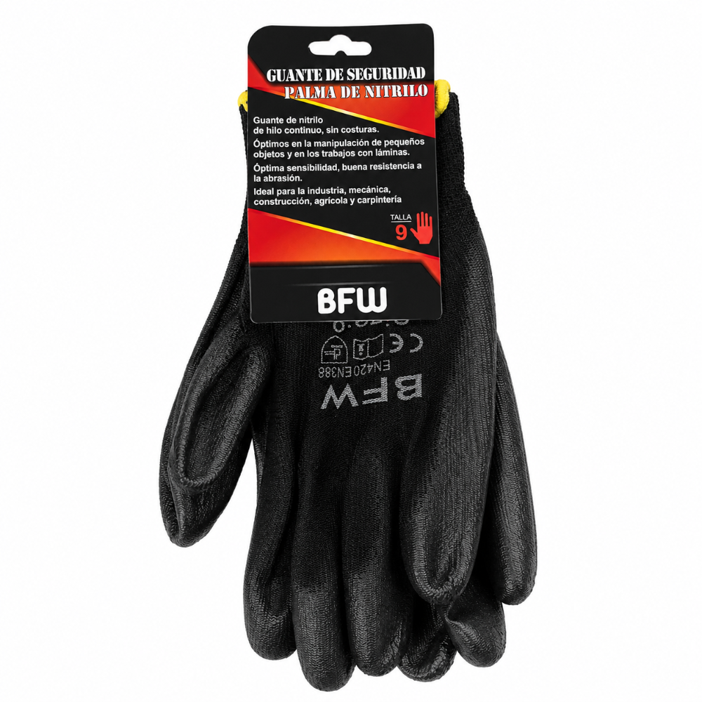 GUANTES NITRLO TALLA 9 BFW