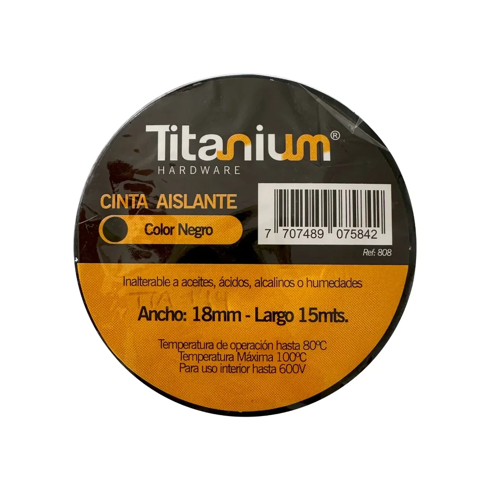 CINTA AISLANTE NEGRA TITANUM 11593