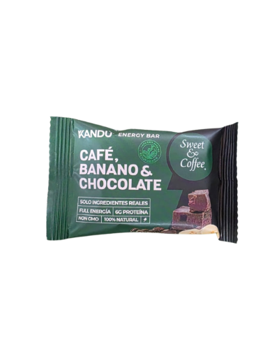 Barra cafe, banano, chocolate Kandu