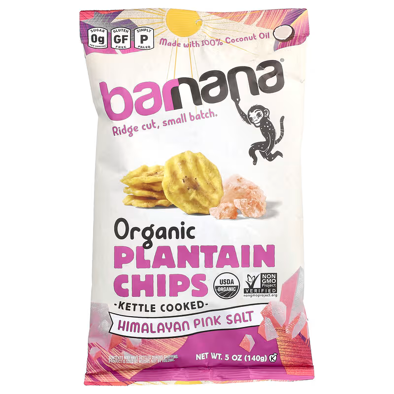 Chips de platano 140 g Barnana