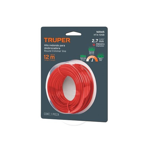 HILO PARA DESBROZADORA 2.7MM TRUPER