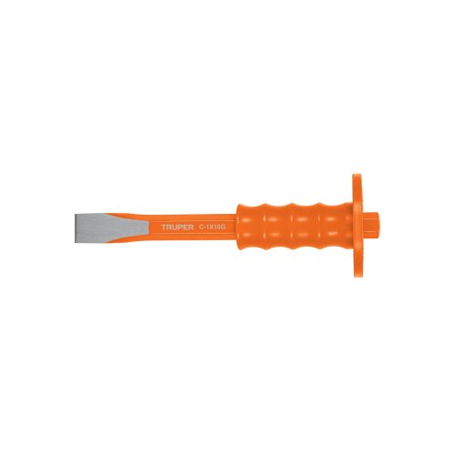 CINCEL DE CORTE FRIO 1 x 10" CON GRIP, TRUPER