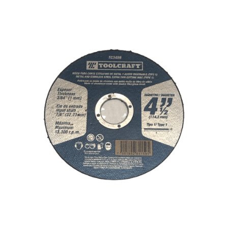DISCO PARA METAL 4 1/2 TOOLCRAFT