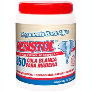 COLA BLANCA PARA MADERA RESISTOL 1/4 DE GALON