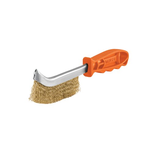 CEPILLO CURVO ANTI-CHISPA, ALAMBRE ONDULADO, 10 PULG. TRUPER