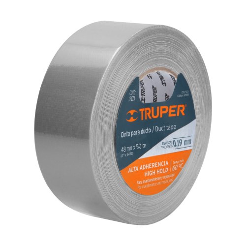 CINTA PARA DUCTO 50M X 48MM, 0.19MM ESPESOR, TRUPER