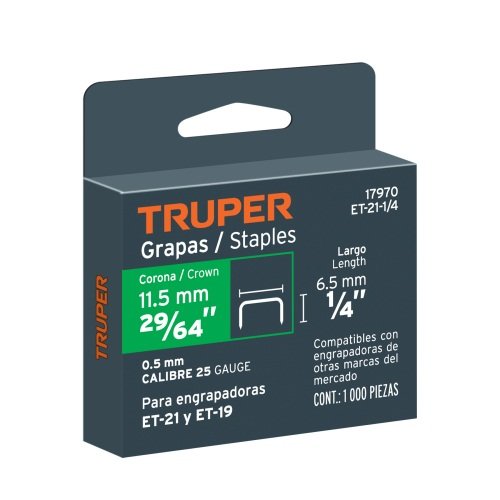 CAJA 1000 GRAPAS 9/16, CORONA 10.6MM, PARA ET-50X Y ET-50