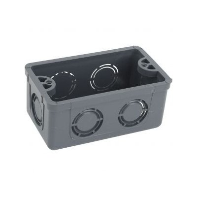 CAJA PLASTICA GRIS RECTANGULAR, AMANCO