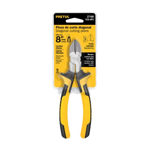 PINZA DE CORTE DIAGONAL 8 PRETUL