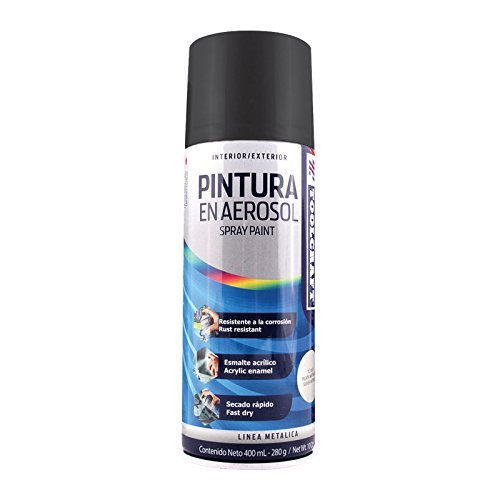 PINTURA ESPRAY NEGRO BRILLANTE TOOLCRAFT 400ML