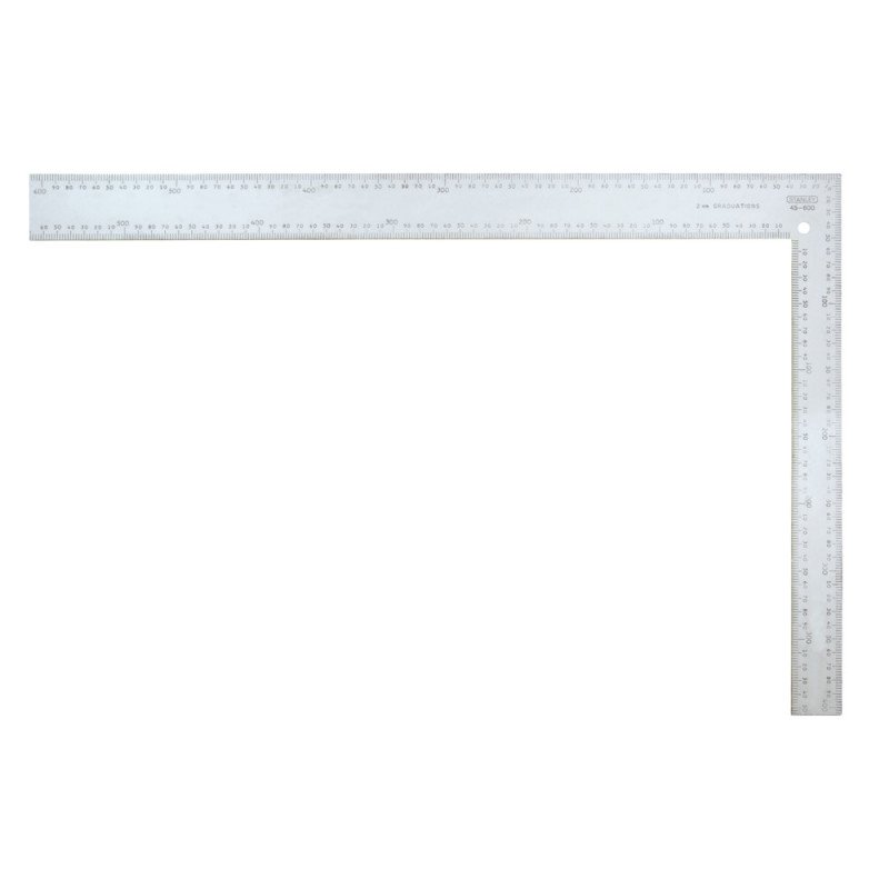 ESCUADRA DE ACERO,  600 MM X 400 MM, STANLEY