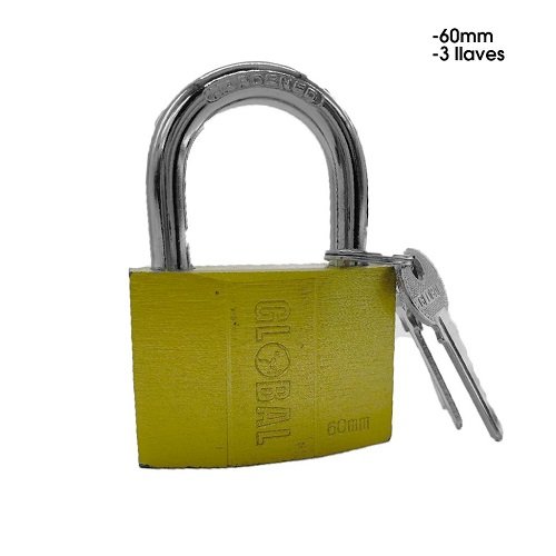 CANDADO DORADO GLOBAL, 60MM