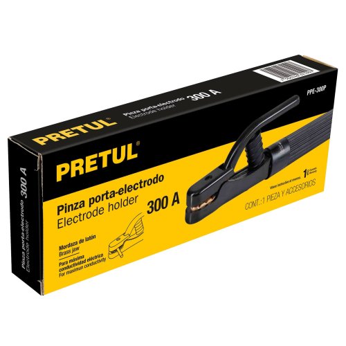 PINZA PORTA ELECTRODO DE 300 A, PRETUL
