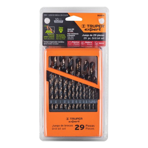 JUEGO DE 29 PIEZAS BROCA PARA METAL TRUPER