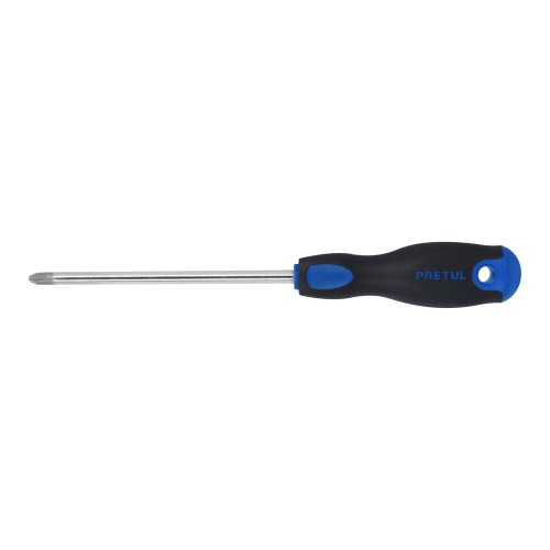 Desarmador de cruz 5/16" x 6" mango Comfort Grip, PRETUL