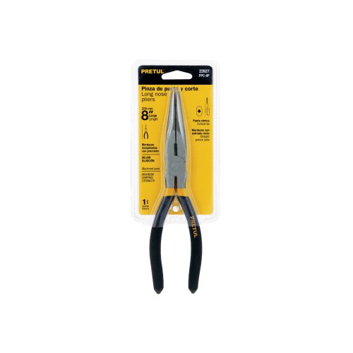 PINZA DE PUNTA Y CORTE 8 PULG. PRETUL