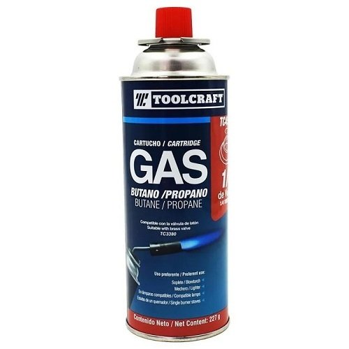 CARTUCHO GAS BUTANO/ PROPANO, 227 G, TOOLCRAFT