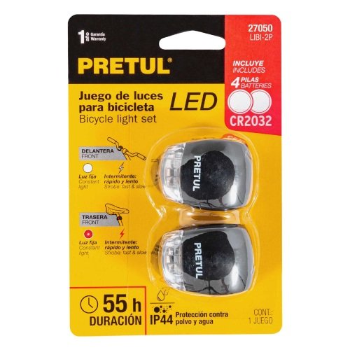 JUEGO DE LUCES PARA BICICLETA PRETUL