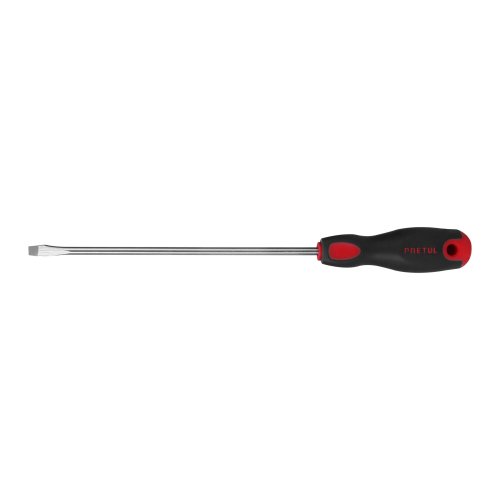 DESARMADOR PLANO  1/4" x 8 MANGO COMFORT GRIP, PRETUL