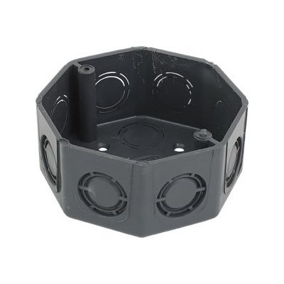 CAJA PLASTICA GRIS OCTAGONAL, AMANCO