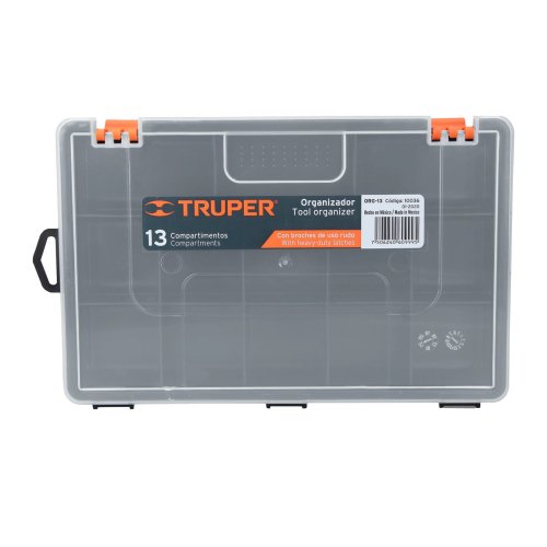 ORGANIZADOR 10 PULGADAS CON 13 COMPARTIMIENTOS, TRUPER