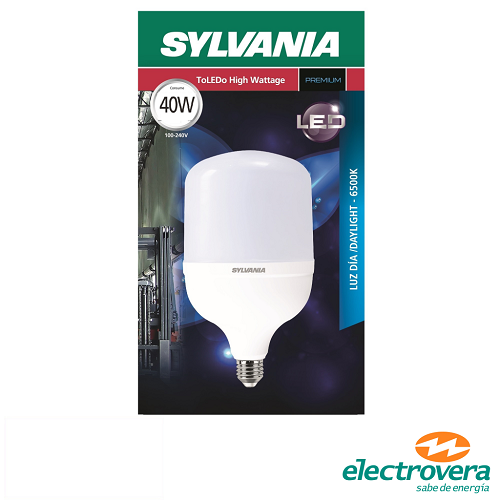 BOMBILLA LED 40W LUZ BLANCA SYLVANIA MULTIVOLTAJE